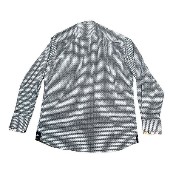 Banana Lemon Long-Sleeve Patterned Button-Up Shirt L Houndstooth Floral Paisley - Picture 6 of 6